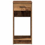 Casa si Gradina - Mobilier - Mese si birouri - Birouri - Suport turn pentru computer cu sertar lemn vechi 35x45x77 cm - Infinity.ro