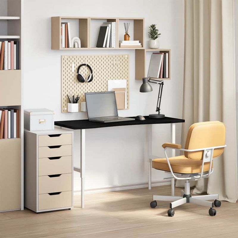 Casa si Gradina - Mobilier - Feronerie si accesorii mobila - Blat de birou maro inchis lemn masiv de stejar dreptunghiular, mărime 120x50x2.5 cm - Infinity.ro