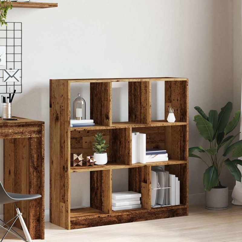 Casa si Gradina - Mobilier - Biblioteci si rafturi - Biblioteci - Dulap cu carti lemn vechi 97,5x29,5x100 cm din lemn prelucrat - Infinity.ro