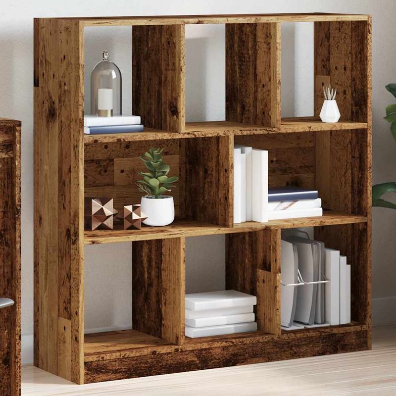 Casa si Gradina - Mobilier - Biblioteci si rafturi - Biblioteci - Dulap cu carti lemn vechi 97,5x29,5x100 cm din lemn prelucrat - Infinity.ro