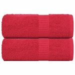 Casa si Gradina - Textile si covoare - Textile baie - Prosoape - Prosoape cu sapun 2 buc Rosu 30x30 cm 360 g/m² 100% bumbac - Infinity.ro