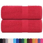 Casa si Gradina - Textile si covoare - Textile baie - Prosoape - Prosoape cu sapun 2 buc Rosu 30x30 cm 360 g/m² 100% bumbac - Infinity.ro