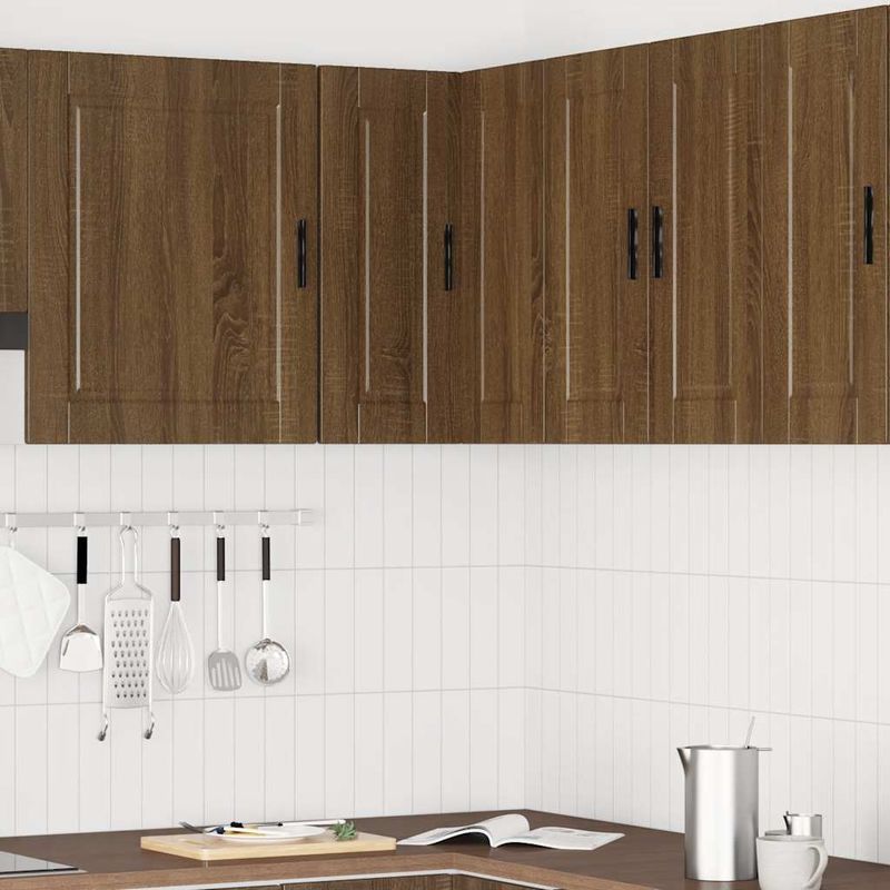 Casa si Gradina - Mobilier - Comode si corpuri - Corpuri bucatarie - Dulap de colt de bucatarie „Porto” din lemn de stejar maro - Infinity.ro