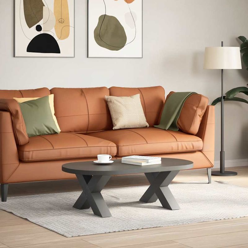 Casa si Gradina - Mobilier - Feronerie si accesorii mobila - Picioare pentru masuta cafea in forma de X, 2 buc Antracit Otel, mărime 60x(30-31) cm (80 mm) - Infinity.ro