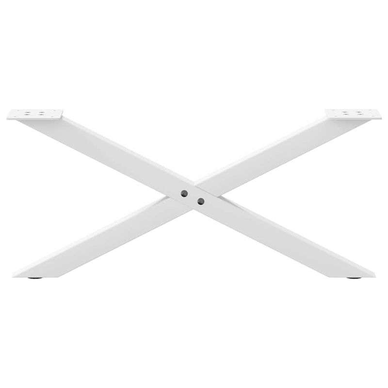 Casa si Gradina - Mobilier - Feronerie si accesorii mobila - Picioare masuta cafea in forma X, 2 buc alb 70x(30-31) cm otel, mărime 70x(30-31) cm (40 mm) - Infinity.ro