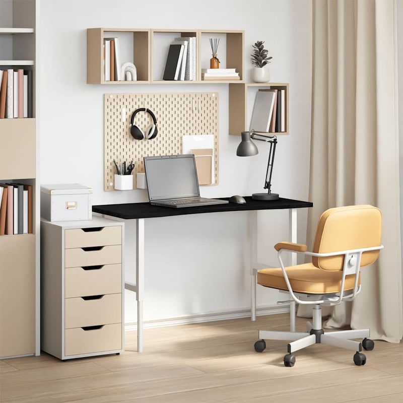 Casa si Gradina - Constructii - Lemn constructii - Placi lemn - Blat de birou maro inchis lemn masiv de stejar dreptunghiular, mărime 120x60x2.5 cm - Infinity.ro