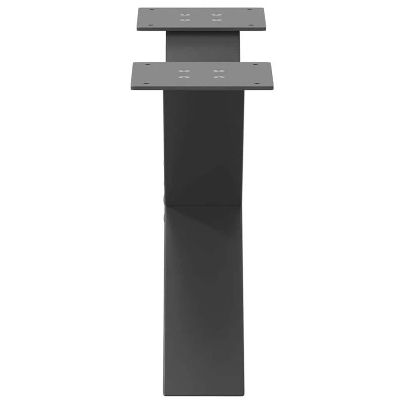 Casa si Gradina - Mobilier - Feronerie si accesorii mobila - Picioare pentru masuta cafea in forma de X, 2 buc Antracit Otel, mărime 60x(30-31) cm (80 mm) - Infinity.ro