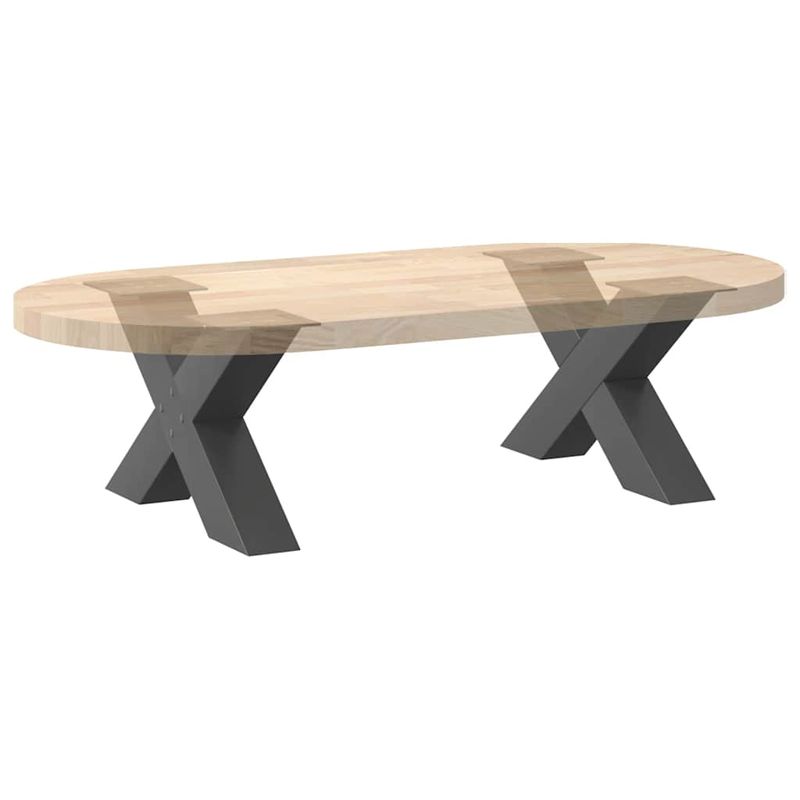 Casa si Gradina - Mobilier - Feronerie si accesorii mobila - Picioare pentru masuta cafea in forma de X, 2 buc Antracit Otel, mărime 60x(30-31) cm (80 mm) - Infinity.ro