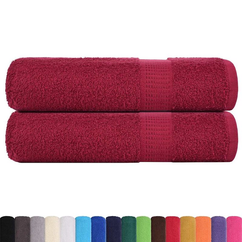 Casa si Gradina - Textile si covoare - Textile baie - Prosoape - Prosoape de dus 2 buc Bordeaux 70x140 cm 360 g/m² 100% bumbac - Infinity.ro