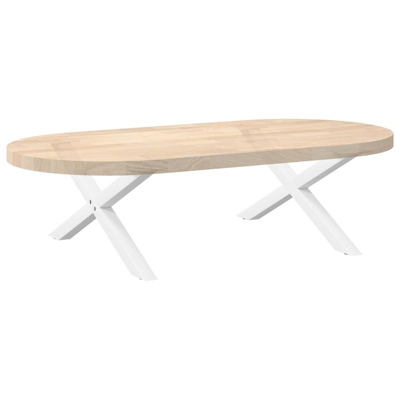 Casa si Gradina - Mobilier - Feronerie si accesorii mobila - Picioare masuta cafea in forma X, 2 buc alb 70x(30-31) cm otel, mărime 70x(30-31) cm (40 mm) - Infinity.ro