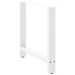 Casa si Gradina - Mobilier - Feronerie si accesorii mobila - Picioare masuta de cafea alb 2 buc 80x(72-73) cm Otel - Infinity.ro