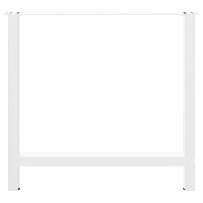 Casa si Gradina - Mobilier - Feronerie si accesorii mobila - Picioare masuta de cafea alb 2 buc 80x(72-73) cm Otel - Infinity.ro