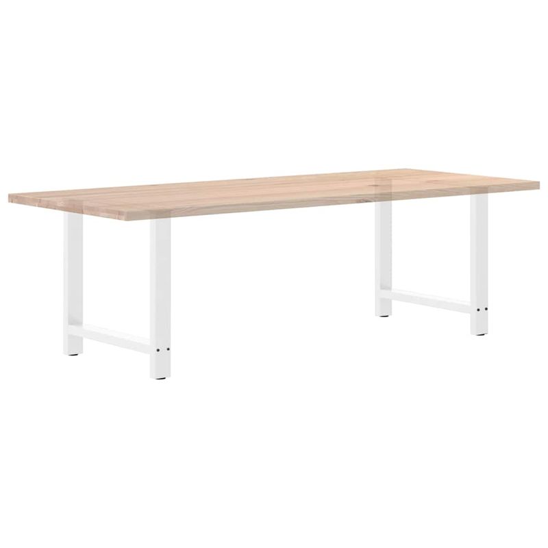 Casa si Gradina - Mobilier - Feronerie si accesorii mobila - Picioare masuta de cafea alb 2 buc 80x(72-73) cm Otel - Infinity.ro