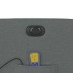 Ingrijire personala si Cosmetice - Sanatate si wellness - Articole wellness - Fotolii de masaj - Fotoliu electric de masaj rabatabil, gri inchis, textil - Infinity.ro