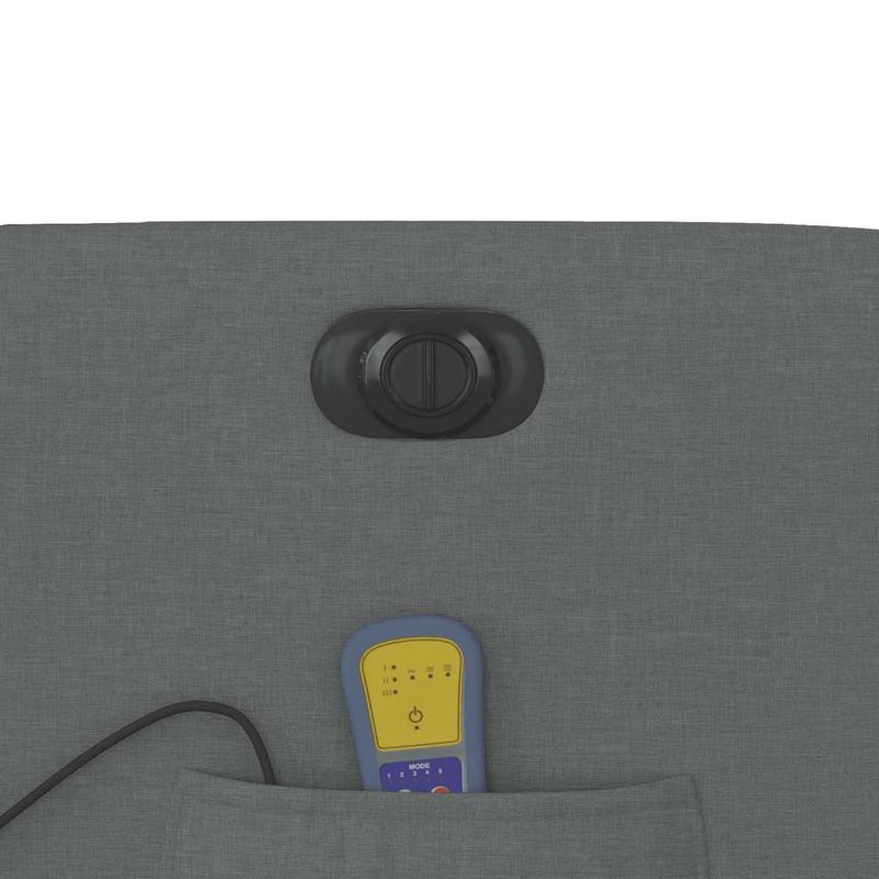 Ingrijire personala si Cosmetice - Sanatate si wellness - Articole wellness - Fotolii de masaj - Fotoliu electric de masaj rabatabil, gri inchis, textil - Infinity.ro