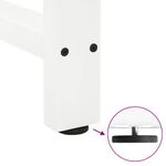 Casa si Gradina - Mobilier - Feronerie si accesorii mobila - Picioare masuta de cafea alb 2 buc 80x(72-73) cm Otel - Infinity.ro