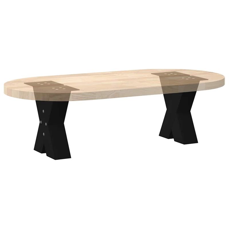 Casa si Gradina - Mobilier - Feronerie si accesorii mobila - Picioare masuta cafea in forma X, 2 buc Negru 30x(30-31) cm Otel, mărime 30x(30-31) cm (80 mm) - Infinity.ro