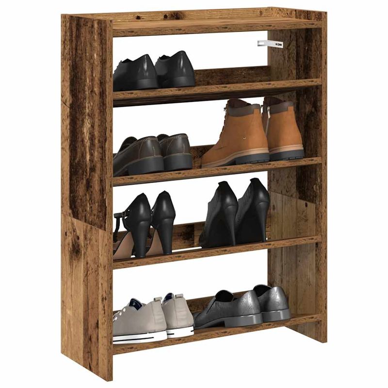 Casa si Gradina - Mobilier - Organizare si depozitare - Organizator incaltaminte - Pantofar, Lemn vechi, 80x25x61,5 cm, lemn compozit, lăţime 60 cm, înălțime 81 cm - Infinity.ro