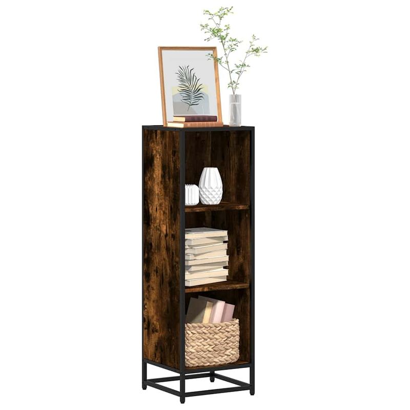 Casa si Gradina - Mobilier - Biblioteci si rafturi - Biblioteci - Biblioteca, stejar fumuriu, 33,5x33x107,5 cm, lemn prelucrat - Infinity.ro