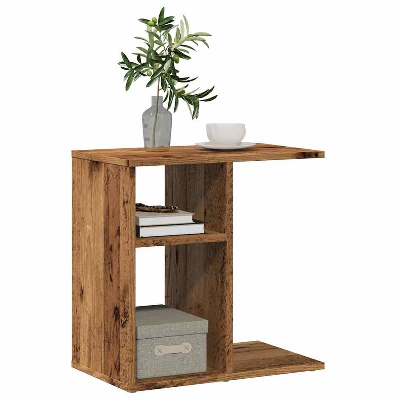 Casa si Gradina - Mobilier - Mese si birouri - Mese living - Masa laterala, lemn vechi, 50x30x50 cm, PAL - Infinity.ro