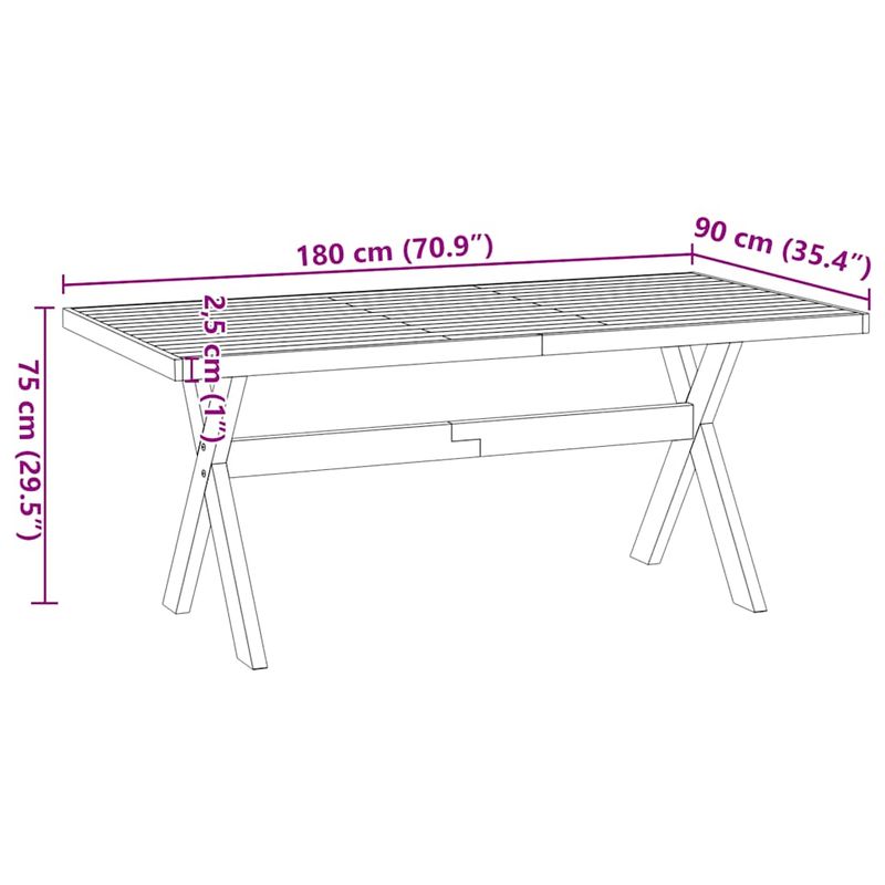 Casa si Gradina - Mobilier - Mese si birouri - Mese bucatarie si dining - Masa de sufragerie NOAIN picioare in forma X lemn masiv de pin - Infinity.ro