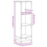 Casa si Gradina - Mobilier - Biblioteci si rafturi - Biblioteci - Biblioteca, stejar fumuriu, 33,5x33x107,5 cm, lemn prelucrat - Infinity.ro