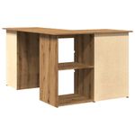 Casa si Gradina - Mobilier - Mese si birouri - Birouri - Birou de colt, stejar artizanal, 145x100x76 cm, lemn prelucrat - Infinity.ro