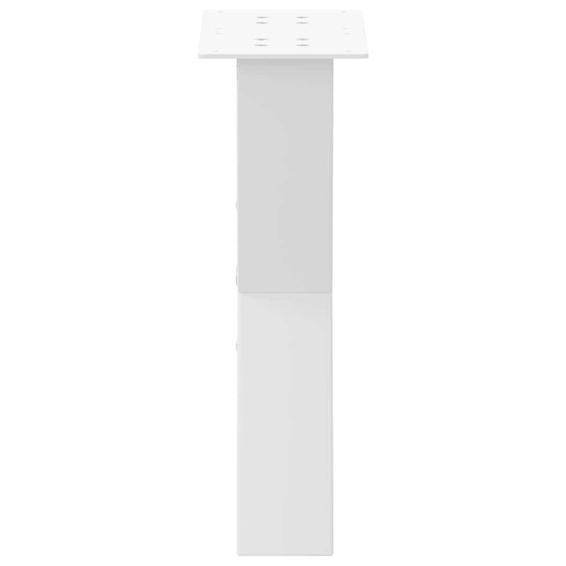 Casa si Gradina - Mobilier - Feronerie si accesorii mobila - Picioare masuta cafea in forma X, 2 buc alb 28x(42-43) cm otel, mărime 28x(42-43) cm (80 mm) - Infinity.ro