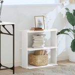 Casa si Gradina - Mobilier - Biblioteci si rafturi - Biblioteci - Biblioteca cu 3 niveluri, alb 60x30x60 cm lemn prelucrat - Infinity.ro