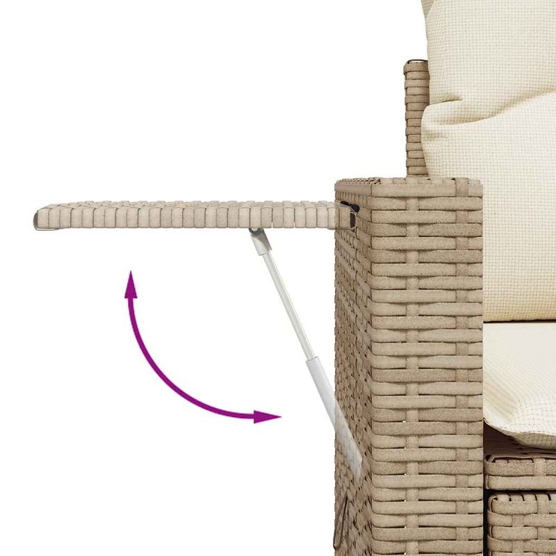 Casa si Gradina - Gradina si terasa - Mobilier exterior - Seturi mobila gradina - Set canapele de gradina, 9 piese, cu perne, bej, poliratan - Infinity.ro