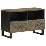 Casa si Gradina - Mobilier - Comode si corpuri - Comode - Comoda TV, negru, 70x33x46 cm, lemn masiv de mango - Infinity.ro