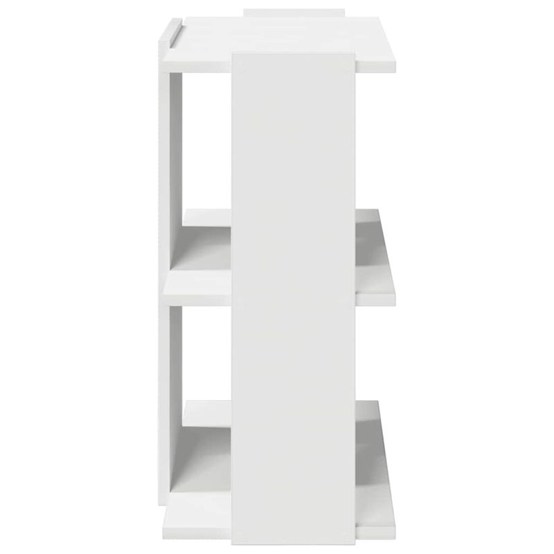 Casa si Gradina - Mobilier - Biblioteci si rafturi - Biblioteci - Biblioteca cu 3 niveluri, alb 60x30x60 cm lemn prelucrat - Infinity.ro