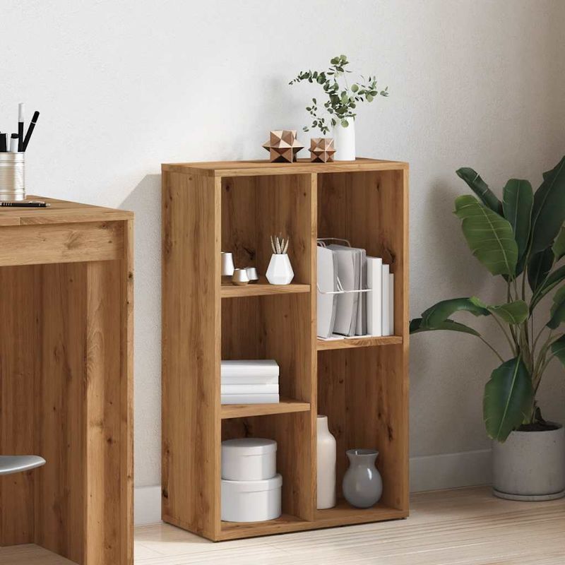 Casa si Gradina - Mobilier - Biblioteci si rafturi - Biblioteci - Biblioteca, stejar artizanal, 45x25x80 cm, lemn prelucrat - Infinity.ro