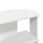 Casa si Gradina - Mobilier - Biblioteci si rafturi - Biblioteci - Biblioteca cu 3 niveluri, alb 60x30x60 cm lemn prelucrat - Infinity.ro
