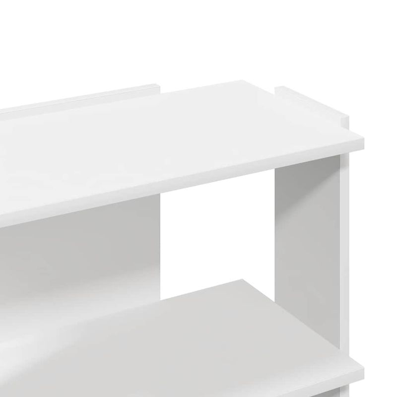 Casa si Gradina - Mobilier - Biblioteci si rafturi - Biblioteci - Biblioteca cu 3 niveluri, alb 60x30x60 cm lemn prelucrat - Infinity.ro