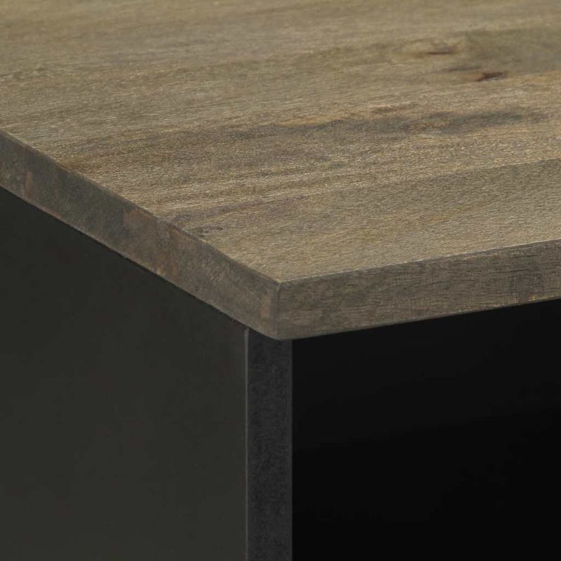 Casa si Gradina - Mobilier - Comode si corpuri - Comode - Comoda TV, negru, 70x33x46 cm, lemn masiv de mango - Infinity.ro