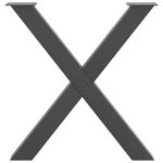Casa si Gradina - Mobilier - Feronerie si accesorii mobila - Picioare pentru masa in forma de X, 2 buc Antracit Otel, mărime 80x(72-73) cm (80 mm) - Infinity.ro