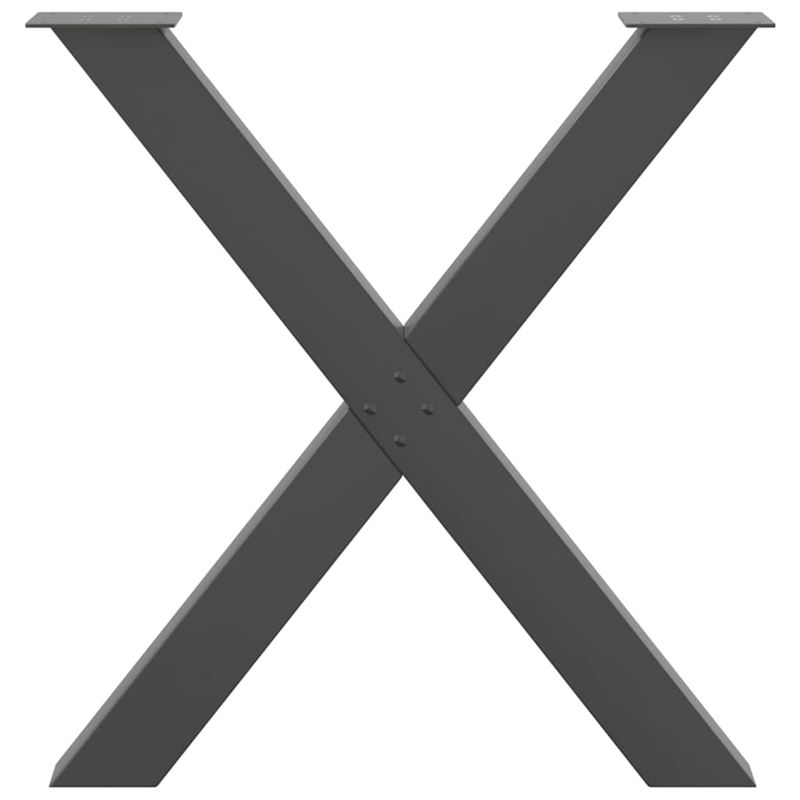 Casa si Gradina - Mobilier - Feronerie si accesorii mobila - Picioare pentru masa in forma de X, 2 buc Antracit Otel, mărime 80x(72-73) cm (80 mm) - Infinity.ro