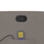 Ingrijire personala si Cosmetice - Sanatate si wellness - Articole wellness - Fotolii de masaj - Fotoliu rabatabil de masaj cu ridicare, gri taupe, textil - Infinity.ro