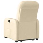 Casa si Gradina - Mobilier - Scaune si fotolii - Fotolii - Fotoliu rabatabil cu ridicare pe verticala, crem, textil - Infinity.ro