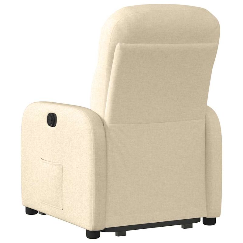 Casa si Gradina - Mobilier - Scaune si fotolii - Fotolii - Fotoliu rabatabil cu ridicare pe verticala, crem, textil - Infinity.ro