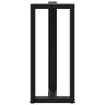 Casa si Gradina - Mobilier - Feronerie si accesorii mobila - Picioare pentru masa de bar in forma de T, 2 buc Negru Otel, mărime 50x35x(90-91) cm - Infinity.ro