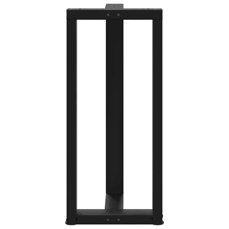 Casa si Gradina - Mobilier - Feronerie si accesorii mobila - Picioare pentru masa de bar in forma de T, 2 buc Negru Otel, mărime 50x35x(90-91) cm - Infinity.ro