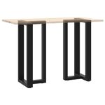 Casa si Gradina - Mobilier - Feronerie si accesorii mobila - Picioare pentru masa de bar in forma de T, 2 buc Negru Otel, mărime 50x35x(90-91) cm - Infinity.ro