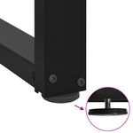 Casa si Gradina - Mobilier - Feronerie si accesorii mobila - Picioare pentru masa de bar in forma de T, 2 buc Negru Otel, mărime 50x35x(90-91) cm - Infinity.ro
