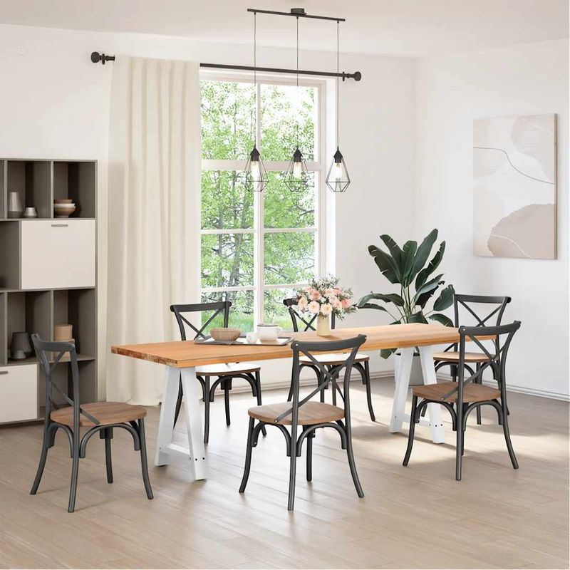 Casa si Gradina - Mobilier - Feronerie si accesorii mobila - Picioare masuta cafea in forma A 2 buc alb 50x(72-73) cm otel - Infinity.ro