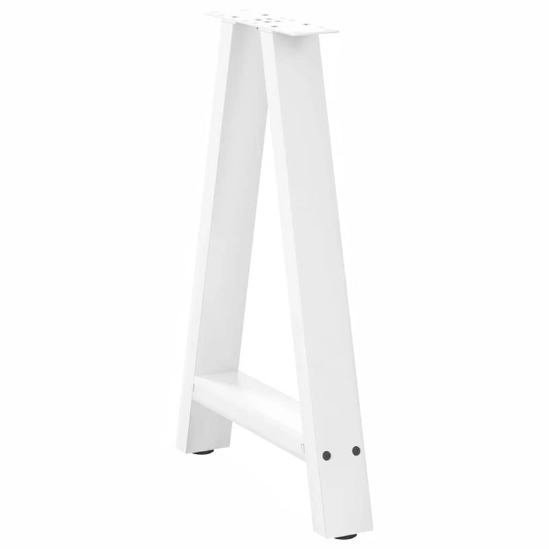 Casa si Gradina - Mobilier - Feronerie si accesorii mobila - Picioare masuta cafea in forma A 2 buc alb 50x(72-73) cm otel - Infinity.ro