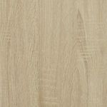 Casa si Gradina - Mobilier - Comode si corpuri - Noptiere - Noptiera din stejar Sonoma 40x31x50 cm lemn prelucrat si metal - Infinity.ro