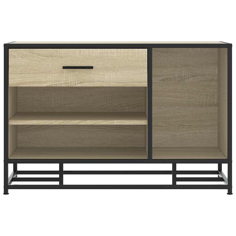 Casa si Gradina - Mobilier - Organizare si depozitare - Bancute - Banca pentru incaltaminte Stejar Sonoma, Lemn prelucrat si metal - Infinity.ro