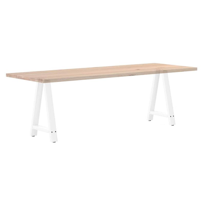 Casa si Gradina - Mobilier - Feronerie si accesorii mobila - Picioare masuta cafea in forma A 2 buc alb 50x(72-73) cm otel - Infinity.ro
